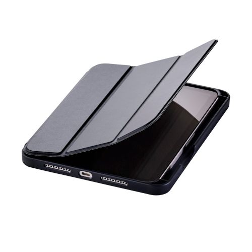 8.3インチiPad mini(A17 Pro)/フラップケース/衝撃吸収/Apple Pencil収納/スリープ対応/ブラック