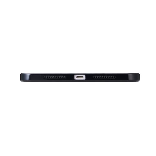 8.3インチiPad mini(A17 Pro)/クリアケース/背面クリア/軽量/カラーエッジ/ブラック