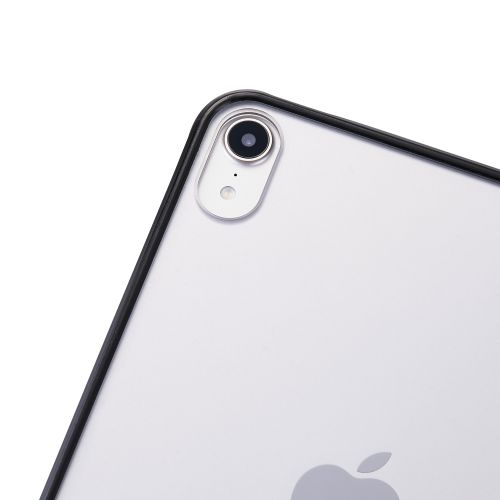 8.3インチiPad mini(A17 Pro)/クリアケース/背面クリア/軽量/カラーエッジ/ブラック