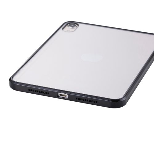 8.3インチiPad mini(A17 Pro)/クリアケース/背面クリア/軽量/カラーエッジ/ブラック