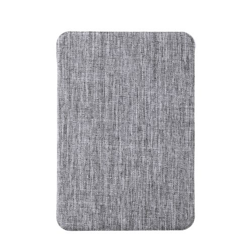 8.3インチiPad mini(A17 Pro)/フラップケース/薄型軽量/ファブリック/背面クリア/2アングル/グレー