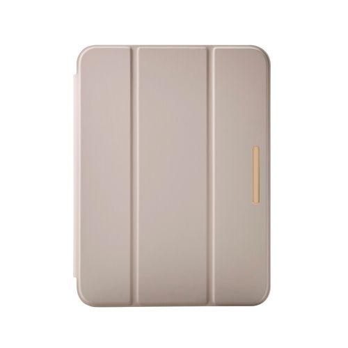 8.3インチiPad mini(A17 Pro)/フラップケース/CHIC STYLE/背面クリア/グレージュ