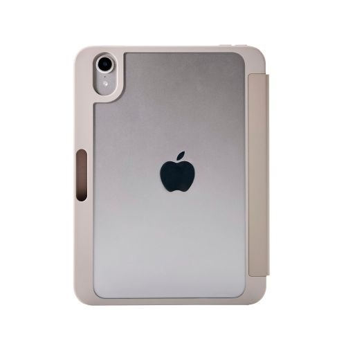 8.3インチiPad mini(A17 Pro)/フラップケース/CHIC STYLE/背面クリア/グレージュ