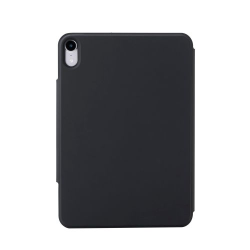 8.3インチiPad mini(A17 Pro)/フラップケース/超薄型/ソフトレザー/マグネット装着/スリープ対応/ブラック