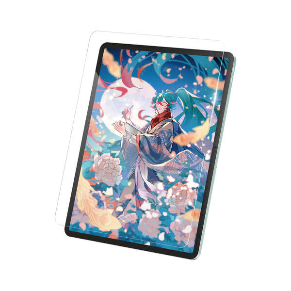 13インチiPad Air(M2)/ガラスフィルム/紙心地/ケント紙/反射防止/ガイド付