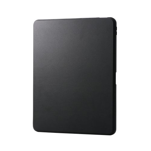 13インチiPad Air(M2)/フラップケース/360度回転/マグネット着脱/背面クリア/ブラック