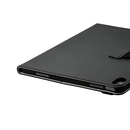13インチiPad Air(M2)/iPad 第10世代/フラップケース/衝撃ガード/ベルト付/2アングル/軽量/ブラック