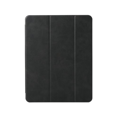 13インチiPad Air(M2)/フラップケース/薄型軽量/背面クリア/2アングル/スリープ対応/ブラック