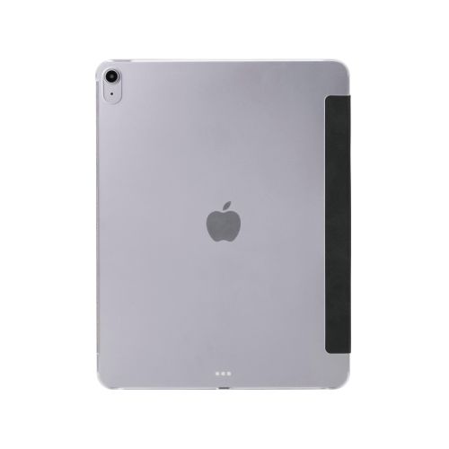 13インチiPad Air(M2)/フラップケース/薄型軽量/背面クリア/2アングル/スリープ対応/ブラック
