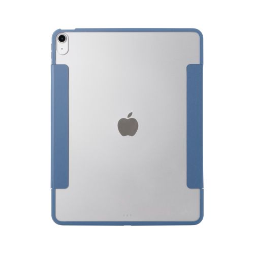 13インチiPad Air(M2)/フラップケース/薄型軽量/背面クリア/フレームカラー/ブルーグレー