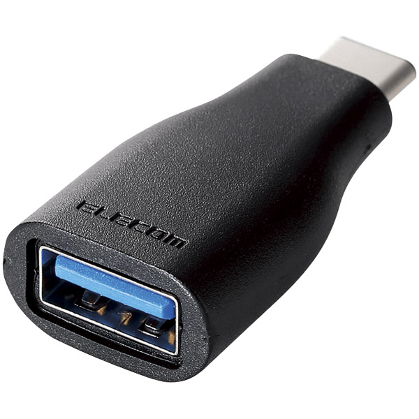 タブレット用USB3.1変換アダプタ/TypeC-Aメス/ブラック