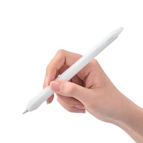 アップルペンシル(第2世代)専用ペンタブ風グリップ/太軸/ペン先保護/ケースタイプ/クリア