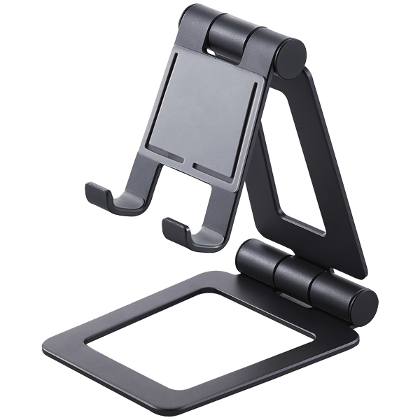 タブレット用スタンド/アルミスタンド/角度調節可能/ブラック