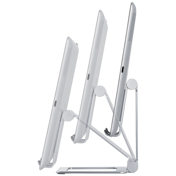 タブレット用スタンド/アルミスタンド/角度調節可能/シルバー