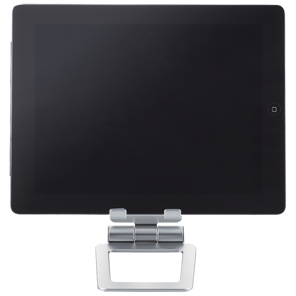 タブレット用スタンド/アルミスタンド/角度調節可能/シルバー