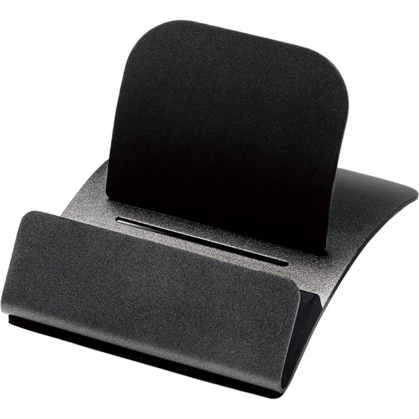 タブレット用スタンド/スチールスタンド/ケーブル差込可能/ブラック