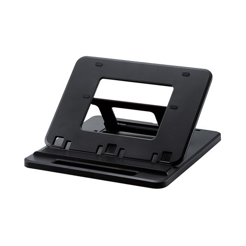 タブレット用スタンド/ドローイング/タイピング/角度調節可能/ブラック