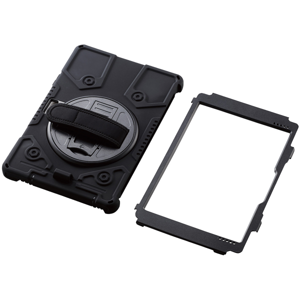 Surface Go 2用フルプロテクトケース/ショルダーベルト付/スタンド付/ブラック