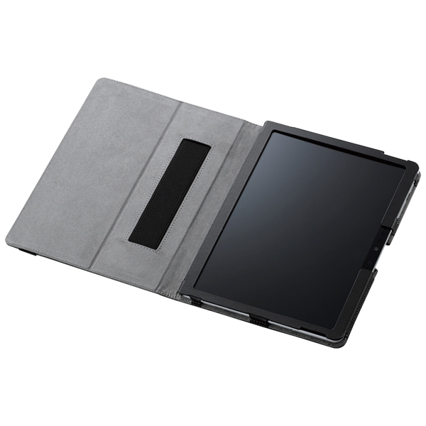 Surface Go 2用フラップカバー/ソフトレザー/2アングル/軽量/ブラック