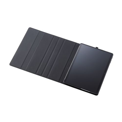 Surface Pro 9用ソフトレザーケース/フリーアングル/タッチペン収納/キーボード対応/ブラック