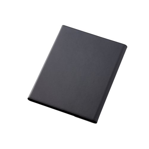 Surface Pro 9用ソフトレザーケース/フリーアングル/タッチペン収納/キーボード対応/ブラック