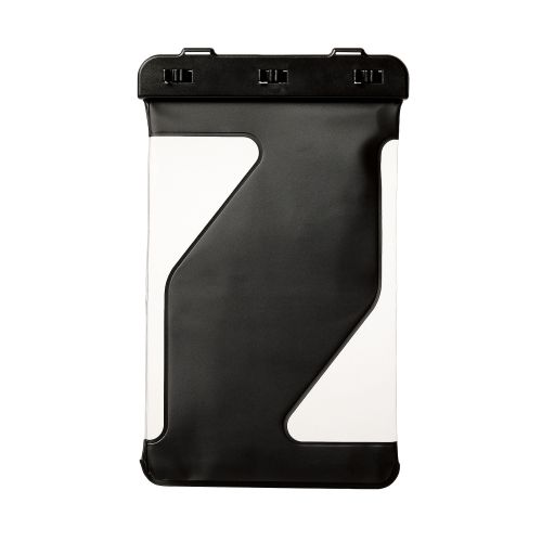 タブレット防水ケース/IPX8/ボタンの押しやすいサイドフレームレスタイプ/ネックストラップ付/7～8.3inch/ブラック