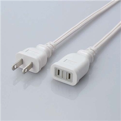 2ピンプラグ電源延長コード