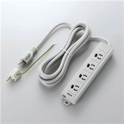 ROHS準拠マグネット付き抜けどめタップ(3P4口・3m)