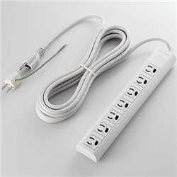 EU RoHS指令準拠 抜け止めPCタップ マグネット付/3P7口/5m