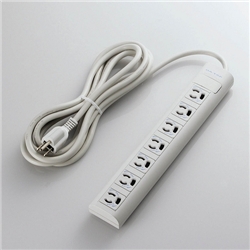 簡易パッケージ 抜け止めPCタップ マグネット付/3P7口/3m