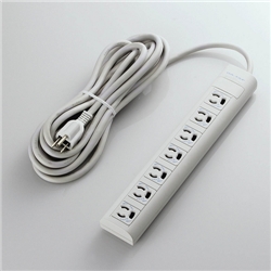 簡易パッケージ 抜け止めPCタップ マグネット付/3P7口/5m