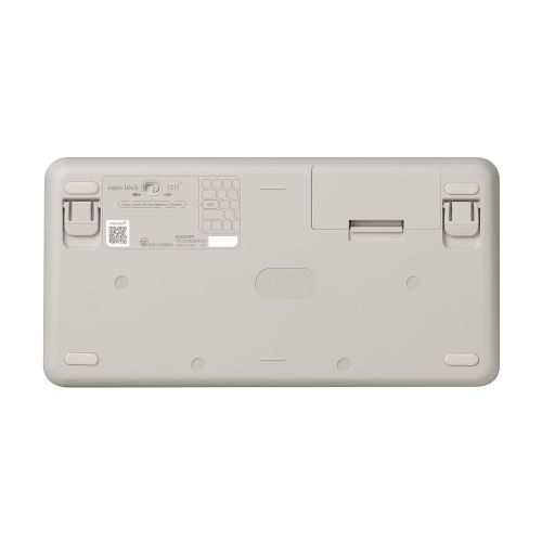 キーボード/Bluetooth/メンブレン式/コンパクト/Caps Lock機能無効化スイッチ搭載/抗菌/アイボリー