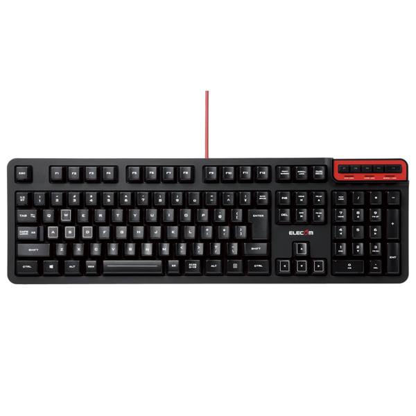 メンブレン式キーボード/MMOゲーミング/DUXシリーズ/エントリーモデル/ブラック