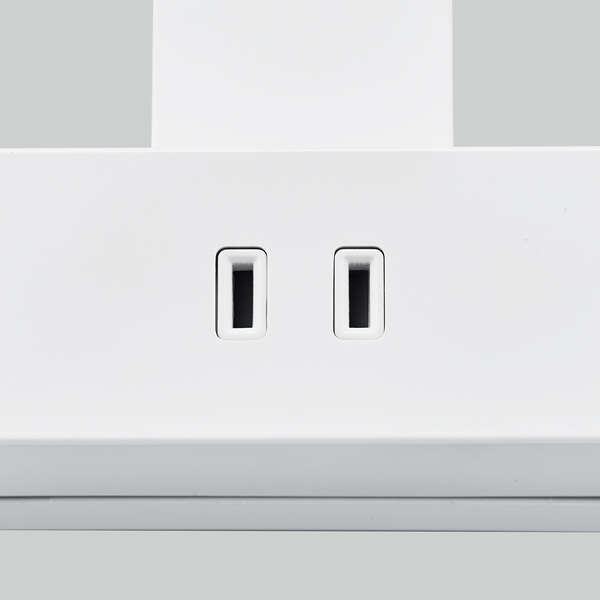 クリップタップ/雷サージ付/ホコリシャッター付/3個口/スイングプラグ/2.5m/ホワイト