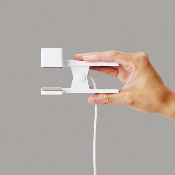 クリップタップ/雷サージ付/ホコリシャッター付/3個口/スイングプラグ/2.5m/ホワイト