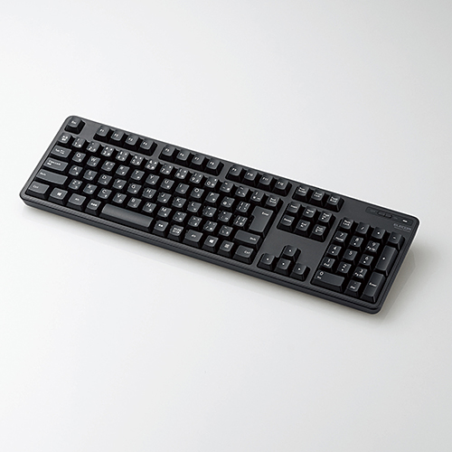 無線キーボード/メンブレン式/フルサイズ/ブラック