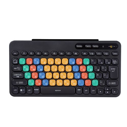 パソコン学習用キーボード/KEY PALETTO/無線(2.4GHz)/メンブレン式/ミニサイズ/抗菌/ブラック