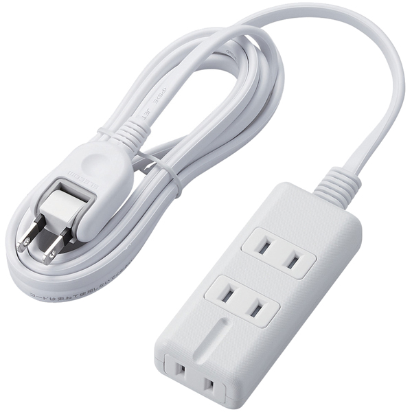 磁石タップ/3個口(内3ピン1)/2m/ホワイト