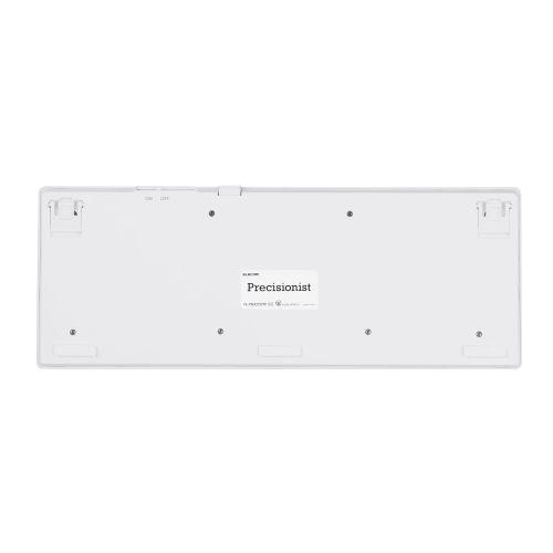 キーボード/Precisionist/無線2.4GHz/Bluetooth/マルチペアリング/充電式/ミニサイズ/パンタグラフ式/ホワイト
