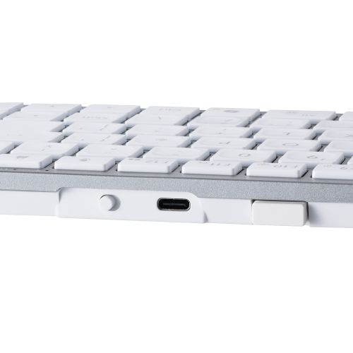 キーボード/Precisionist/無線2.4GHz/Bluetooth/マルチペアリング/充電式/ミニサイズ/パンタグラフ式/ホワイト