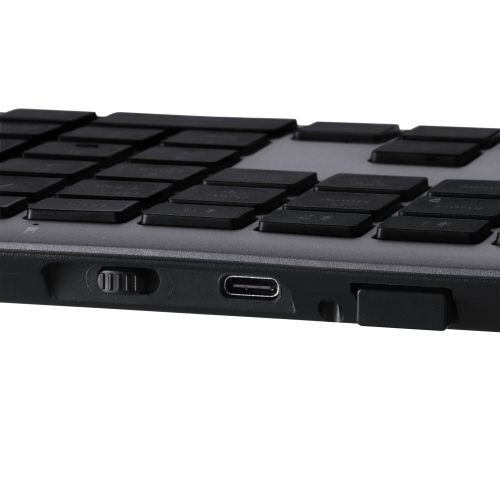 キーボード/Precisionist/無線2.4GHz/Bluetooth/マルチペアリング/充電式/フルサイズ/パンタグラフ式/ブラック