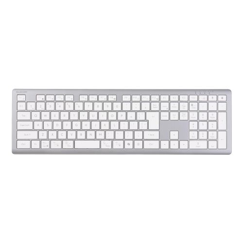 キーボード/Precisionist/無線2.4GHz/Bluetooth/マルチペアリング/充電式/フルサイズ/パンタグラフ式/ホワイト