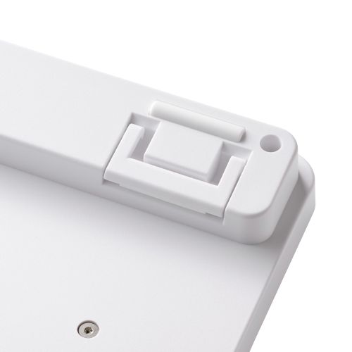 キーボード/無線2.4GHz/静音/フルサイズ/メンブレン式/ホワイト