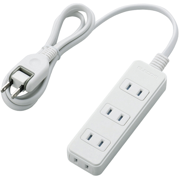 シャッタータップ/雷ガード/4個口/1m/ホワイト