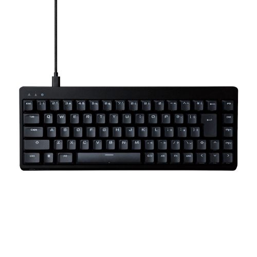 ゲーミングキーボード/V custom/有線/着脱式/メカニカル/ネオクラッチキーキャップ/テンキーレス/65%サイズ/スピードリニア(銀軸)/ブラック