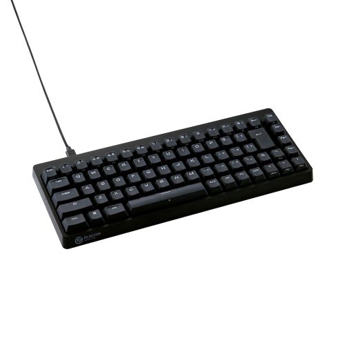 ゲーミングキーボード/V custom/有線/着脱式/メカニカル/ネオクラッチキーキャップ/テンキーレス/65%サイズ/スピードリニア(銀軸)/ブラック