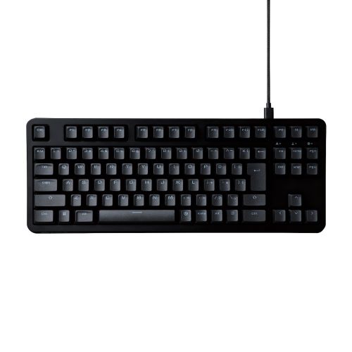 ゲーミングキーボード/V custom/有線/着脱式/メカニカル/ネオクラッチキーキャップ/テンキーレス/スピードリニア(銀軸)/RGB/ブラック