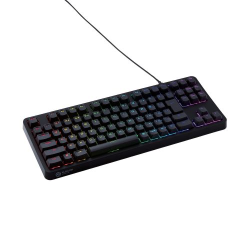 ゲーミングキーボード/V custom/有線/着脱式/メカニカル/ネオクラッチキーキャップ/テンキーレス/スピードリニア(銀軸)/RGB/ブラック