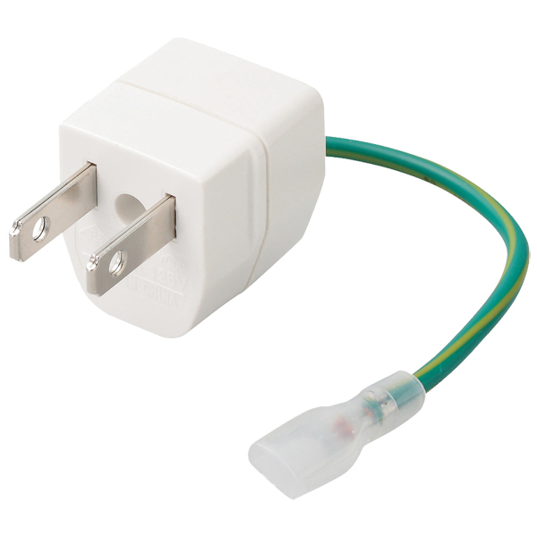 日本用変換プラグ/Aタイプ/ホワイト