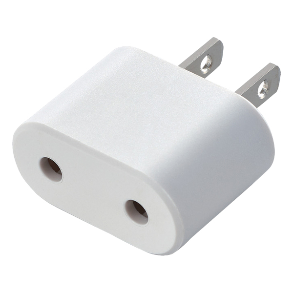 日本用変換プラグ/Cタイプ/ホワイト
